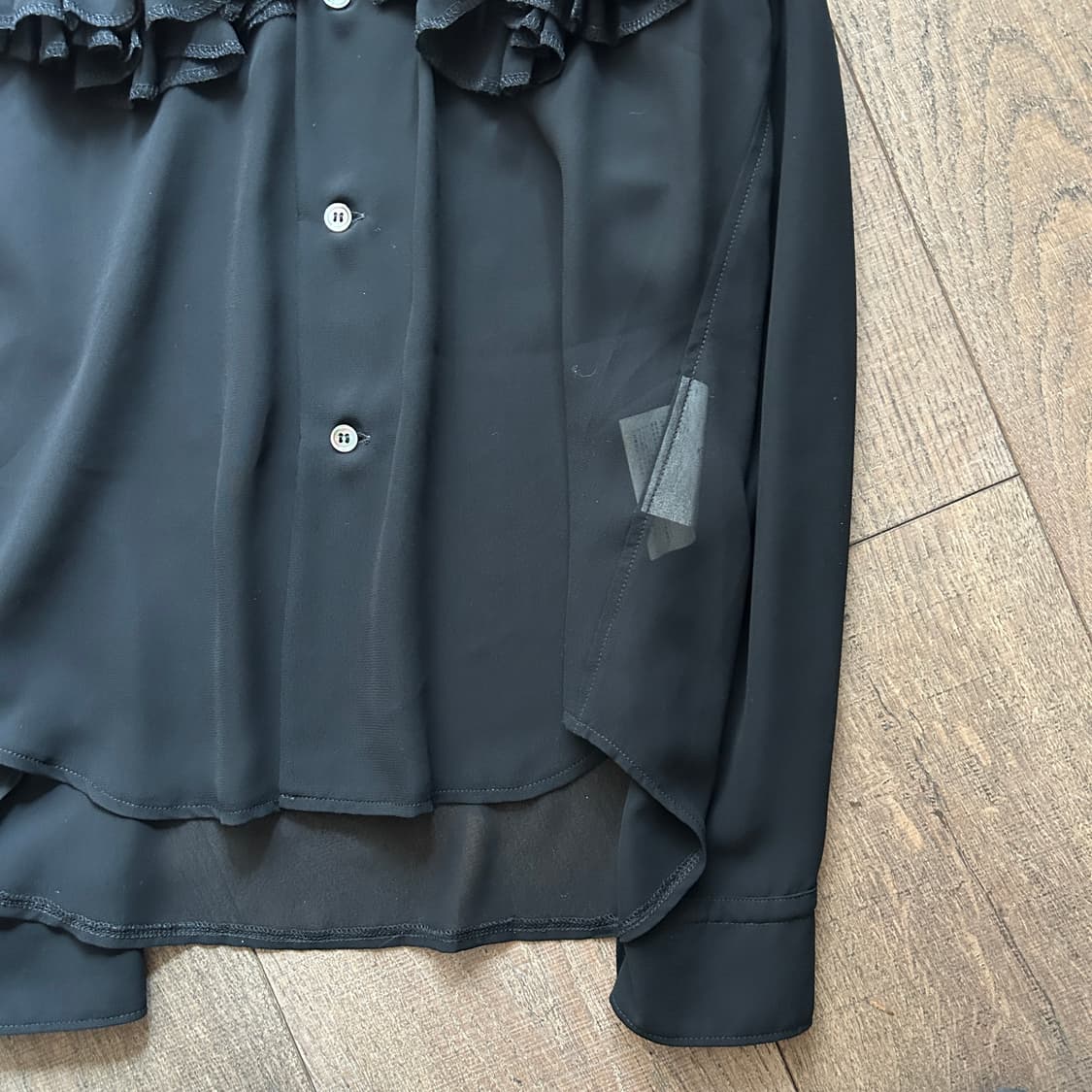 Double Ruffle Sheer Blouse 상품이미지5
