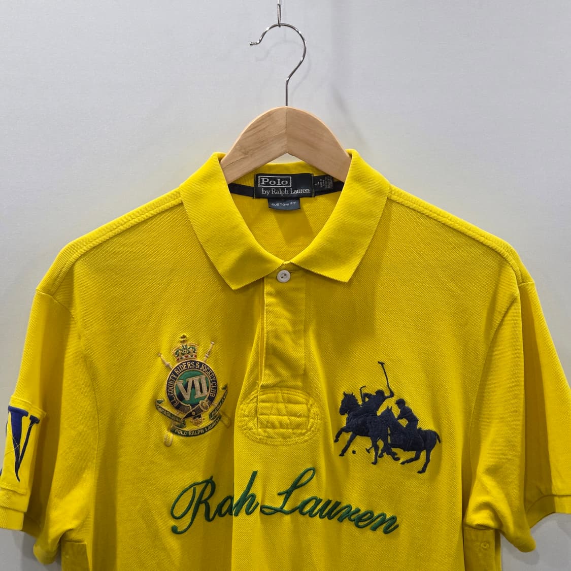 폴로랄프로렌 빅포니 피케 카라 반팔티 옐로우 L  상품이미지2