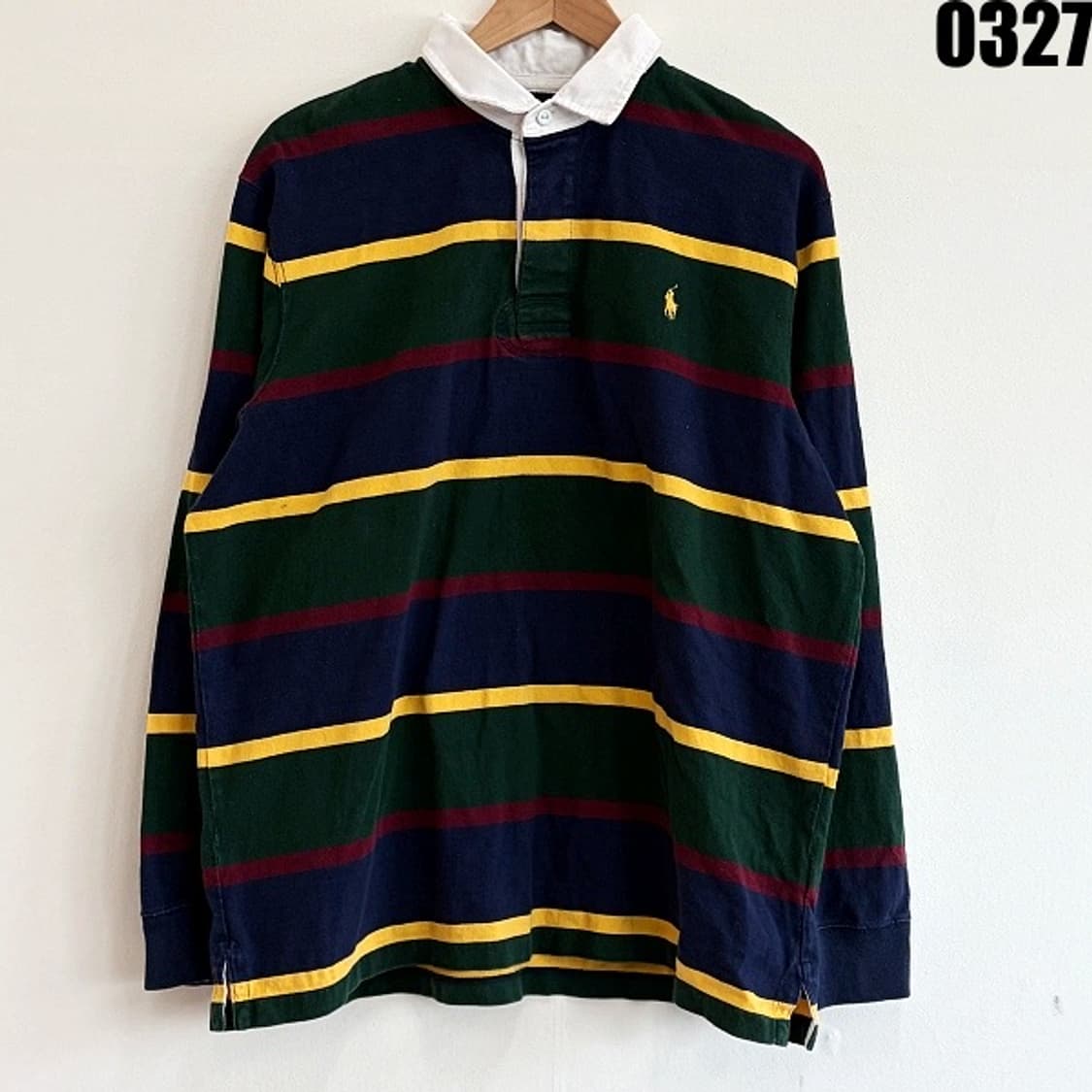 폴로 랄프로렌 클래식핏 스트라이프 럭비 긴팔 XL 0327  상품이미지1