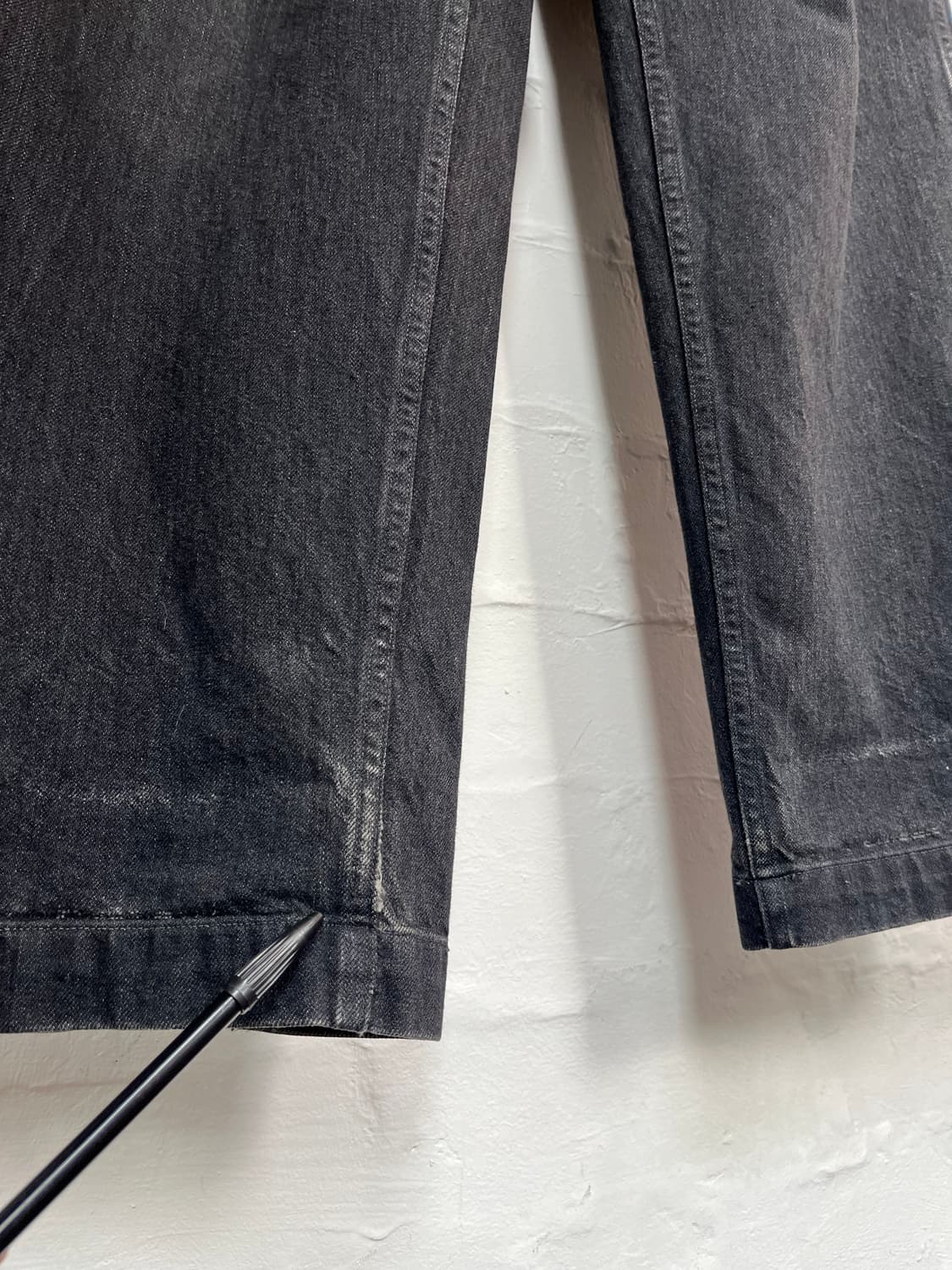 Comoli 코모리 벨티드 흑청 데님 3 상품이미지8