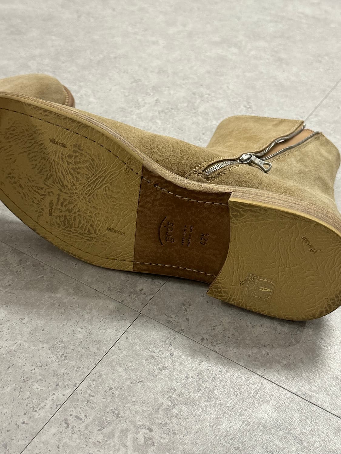 grds 그라더스 boots 01 suede taupe 280mm 상품이미지6