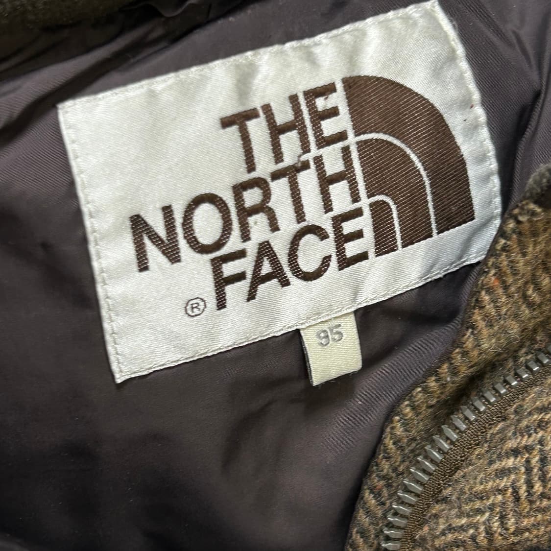 노스페이스 헤링본 구스다운 패딩 조끼 브라운 베스트 95 상품이미지6