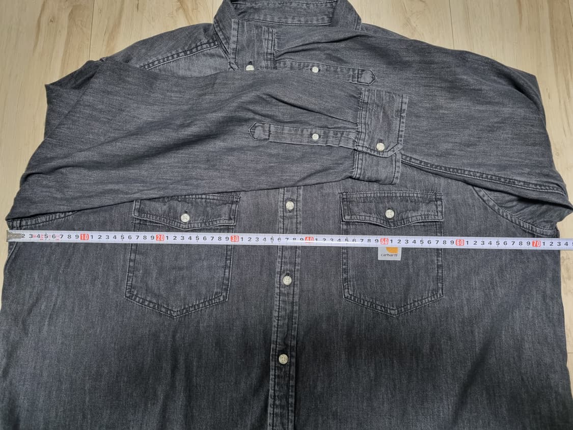 칼하트 흑청 워크셔츠(XXL) 상품이미지5