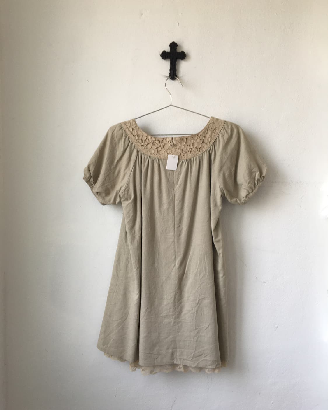 Lace point puff onepiece 상품이미지3