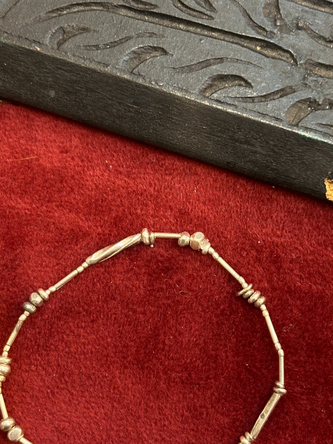 Musta karensilver banding bracelet 상품이미지4