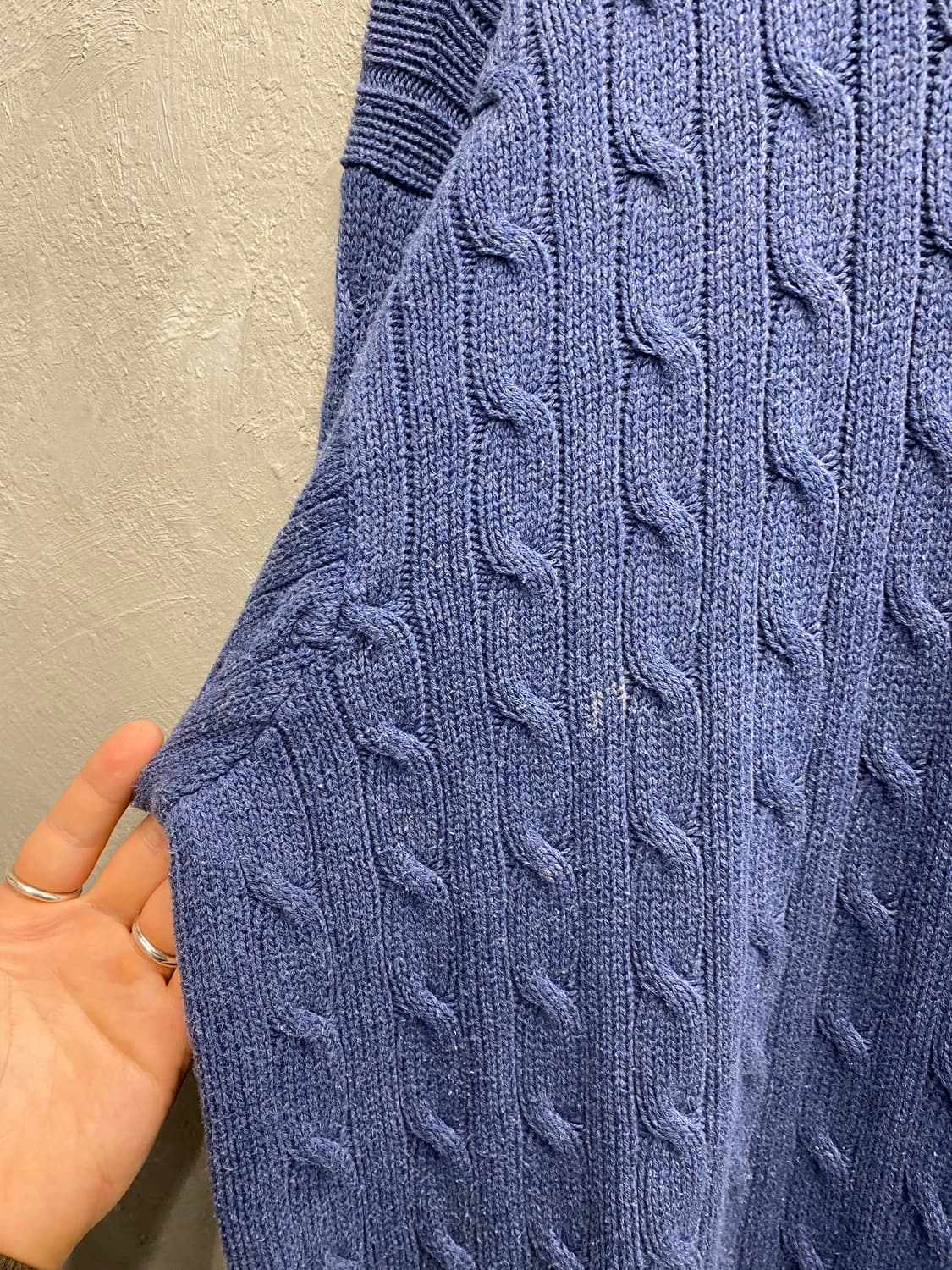 [100] 90-00s Polo 폴로 랄프로렌 코튼 케이블 니트 상품이미지3