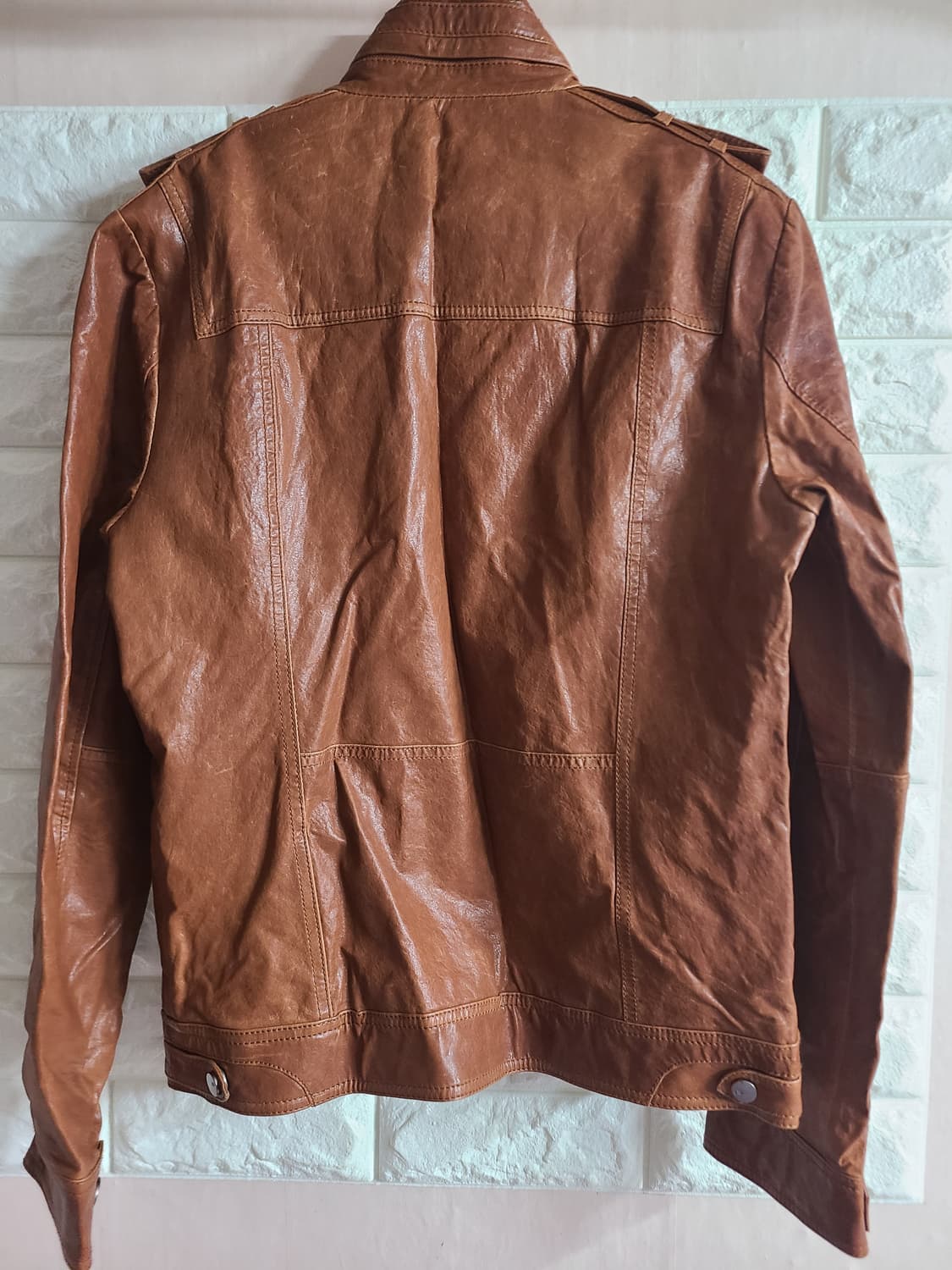 Mind Bridge 갈색 양가죽 자켓 95 상품이미지5