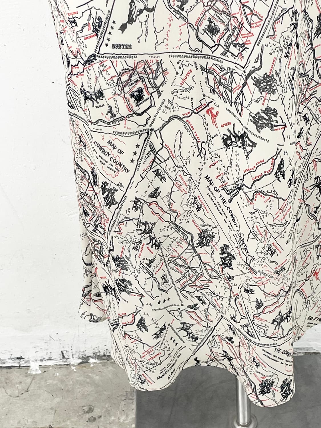 패턴 시어 레이어드 슬립 상품이미지3