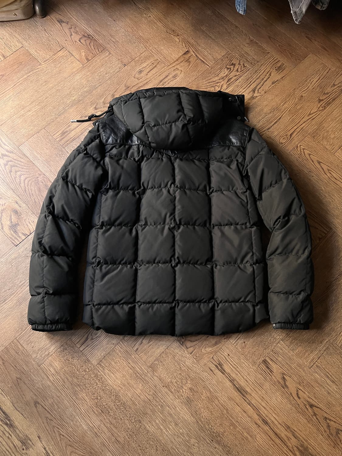 [M]폴로 랄프로렌 블랙 레더 요크 덕다운 패딩 상품이미지8