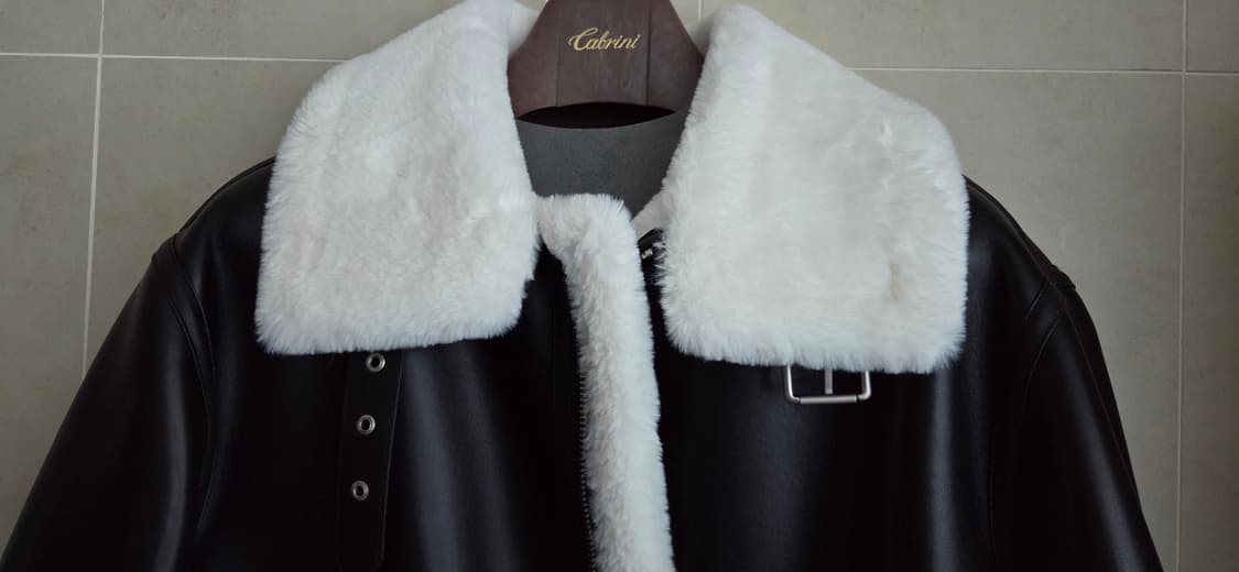 레프트 서울 에비에이터 무스탕 자켓  XL 새제품 택포 상품이미지9