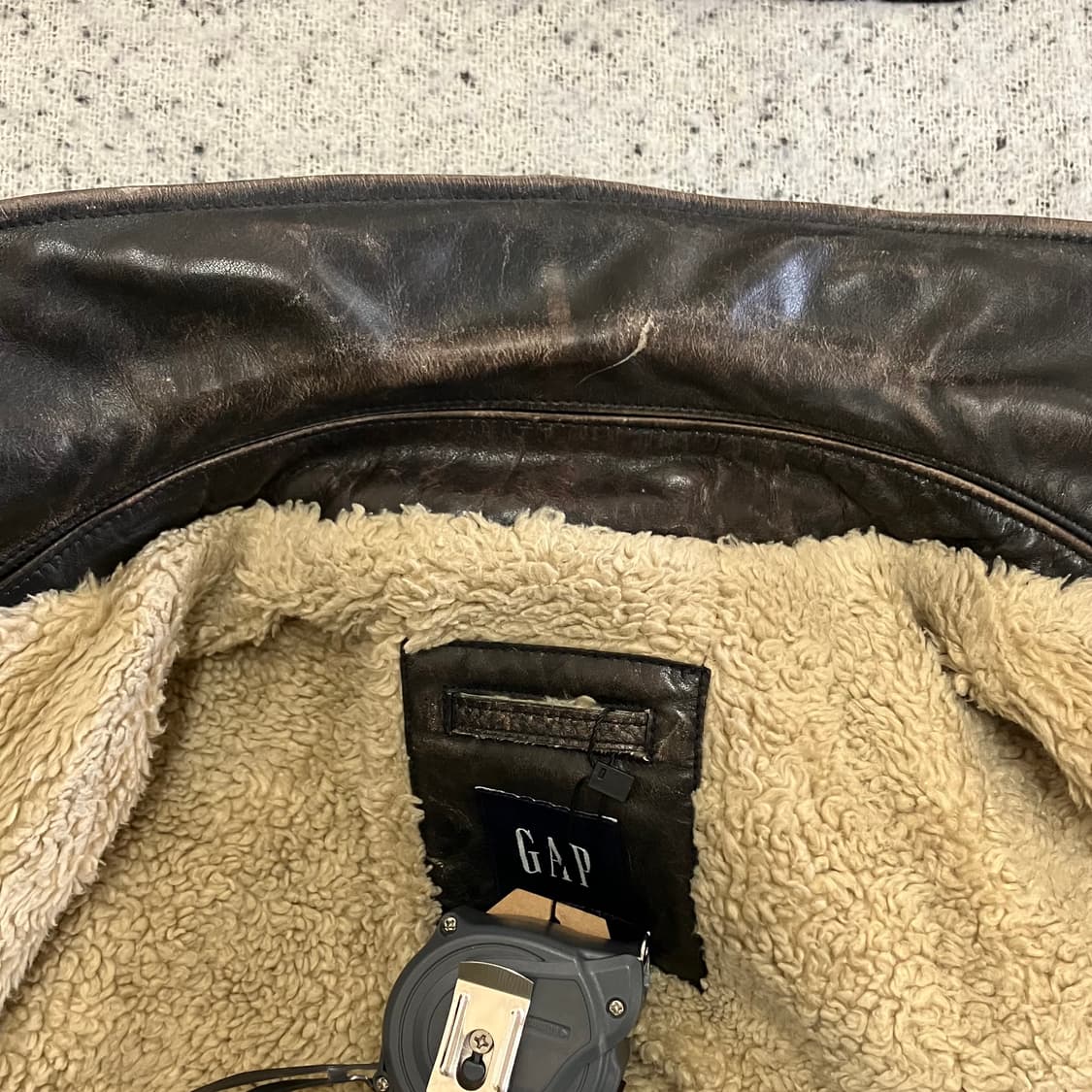 N6 올드 갭 가죽 자켓 상품이미지9