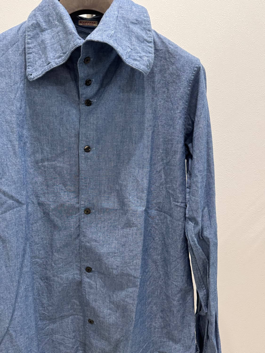 캐피탈 하이넥 닻 라이트 인디고 셔츠 상품이미지3