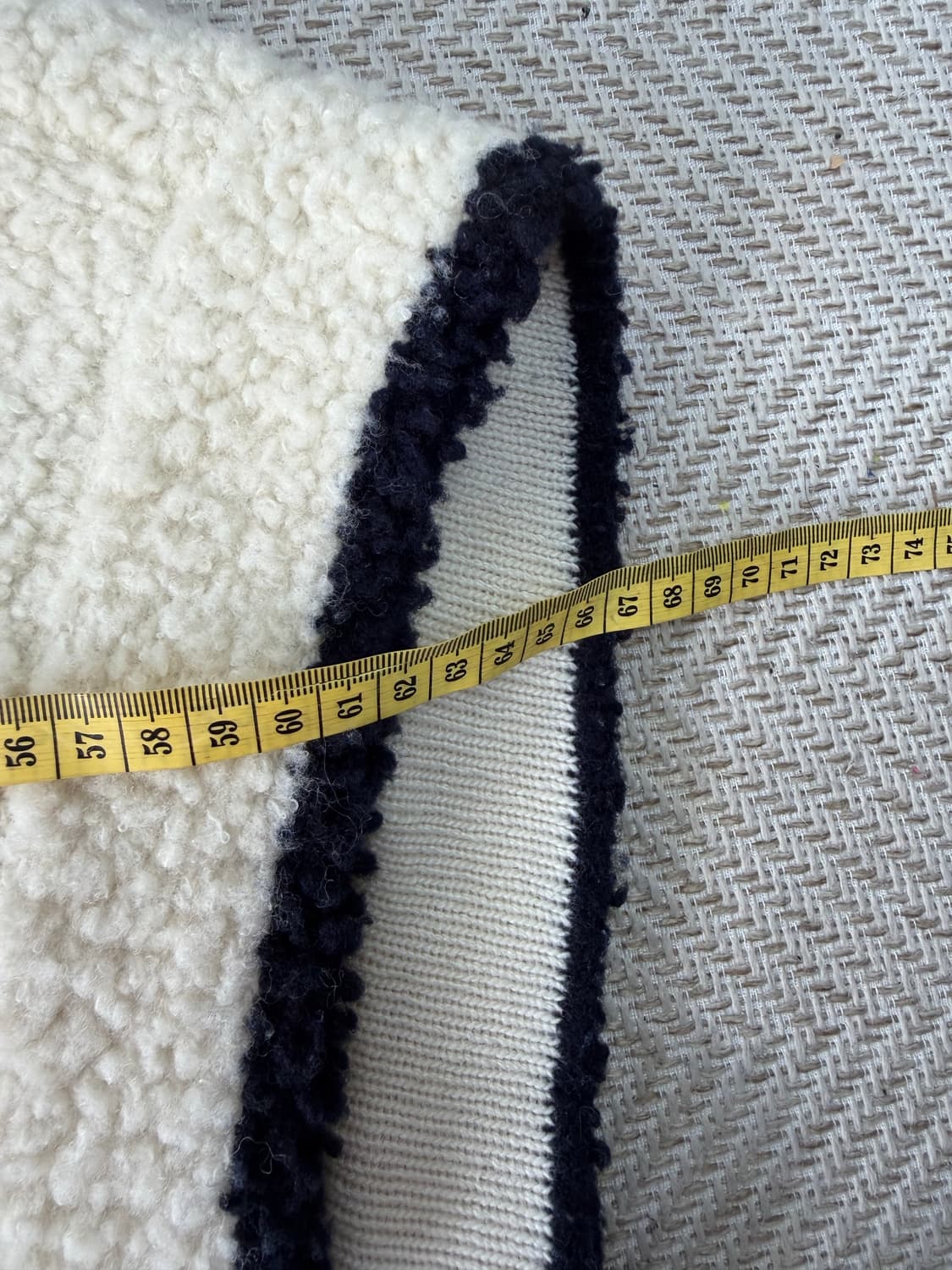 정품) O2ND 오즈세컨 한섬 오버핏 뽀글이 자켓 85 상품이미지10