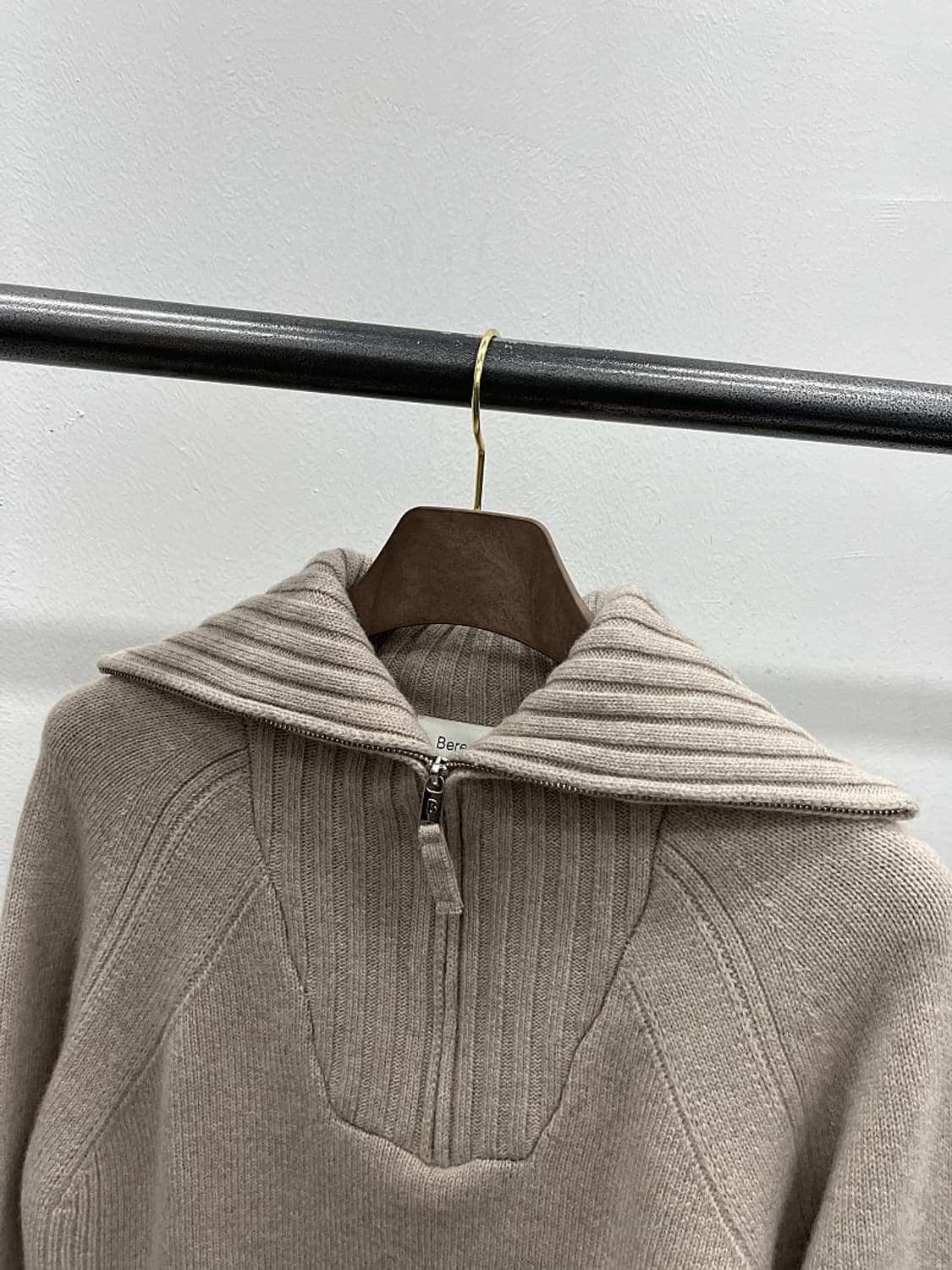 여) 베르니스 하프 울 집업 니트  상품이미지2