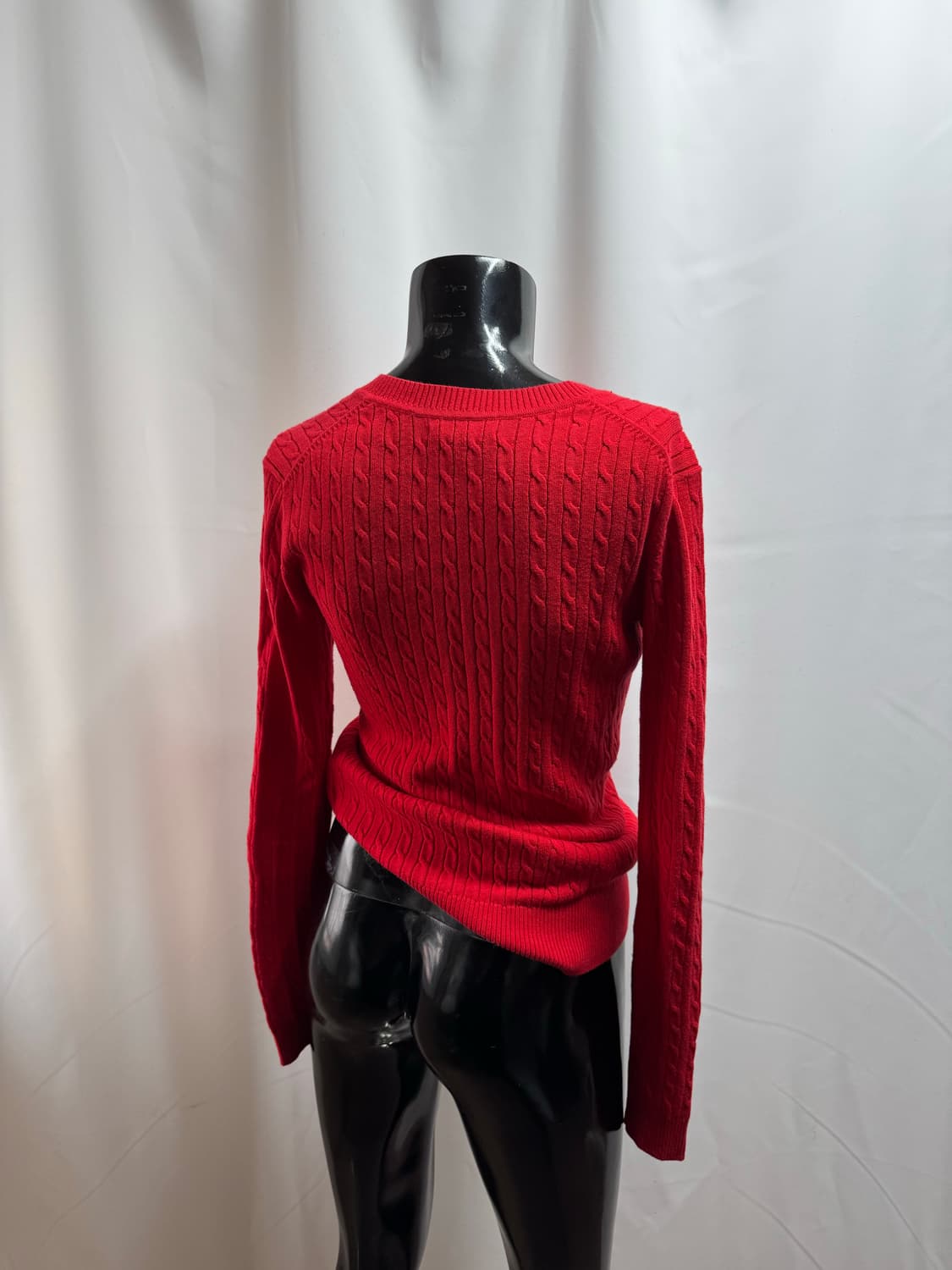 타미힐피거 브이넥 꽈배기 니트 상품이미지3