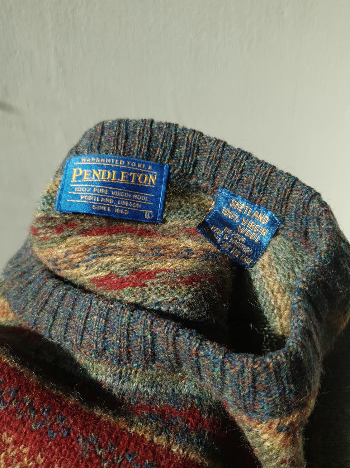 90s PENDLETON virginwool sweater 상품이미지10