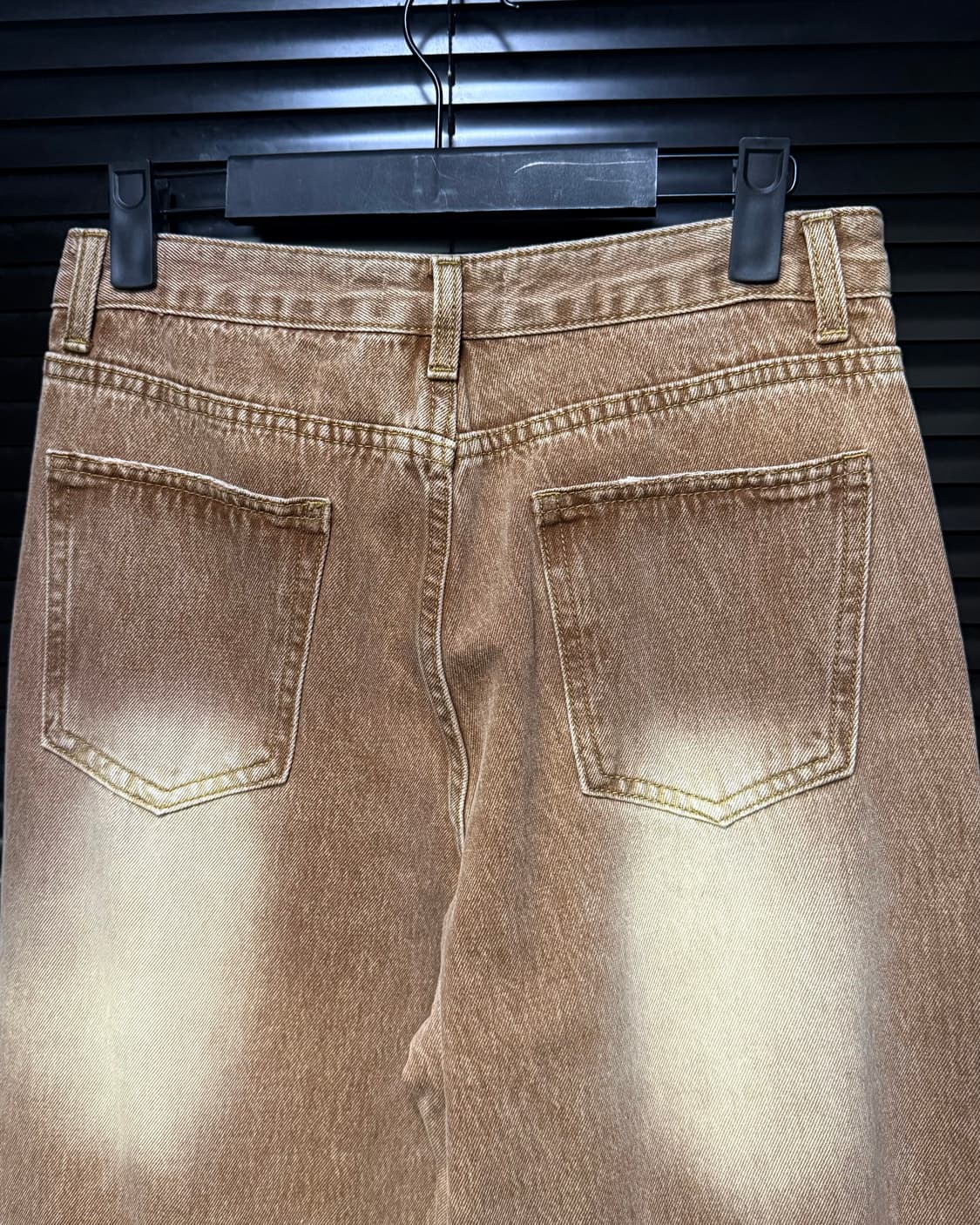 POEM 데미지 워싱 와이드 팬츠 27 디스트로이드진 찢청 갸루 로리걸 상품이미지6