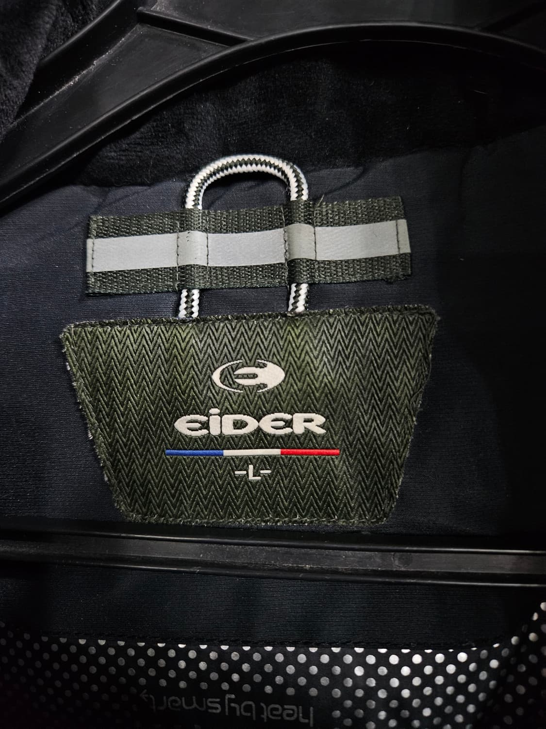 아이더 700필 블랙컬러 남성 100 덕다운 롱패딩  상품이미지3