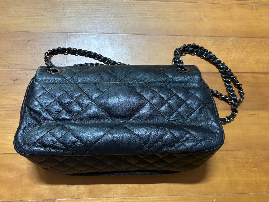 vintage louis quatorez black leather bag 상품이미지6