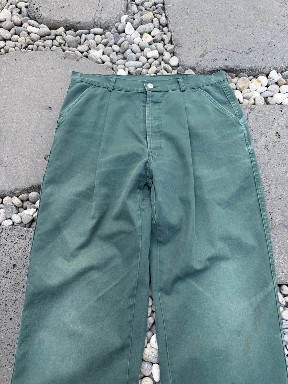 1980s L.M.A FRENCH WASHED 프렌치워크 와이드팬츠 상품이미지3