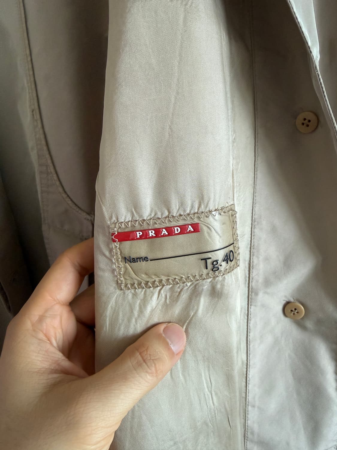 프라다(PRADA) 트렌치코트(루마니아 생산) 상품이미지9