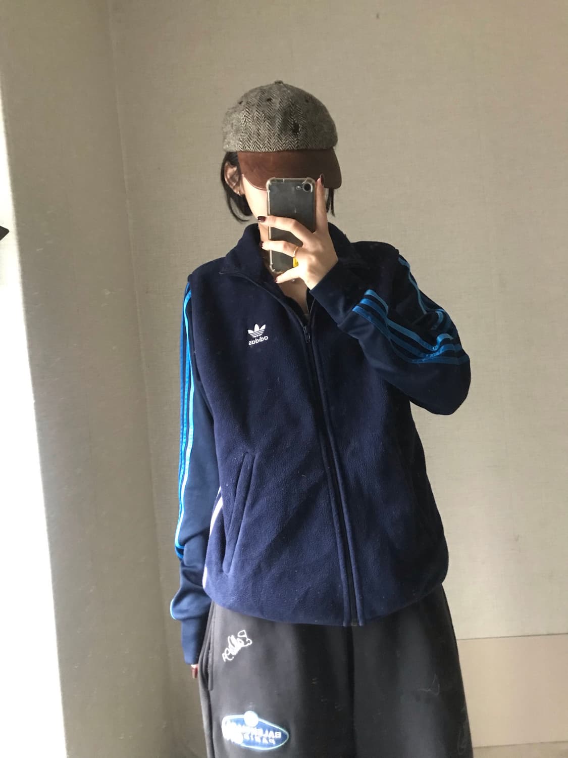 아디다스 네이비 파이어버드 후리스 조끼 상품이미지4