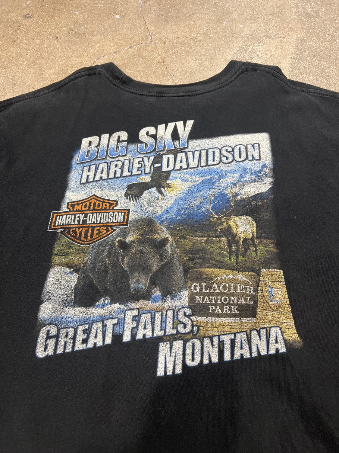 할리데이비슨 이글 플레임 반팔 티셔츠 상품이미지4