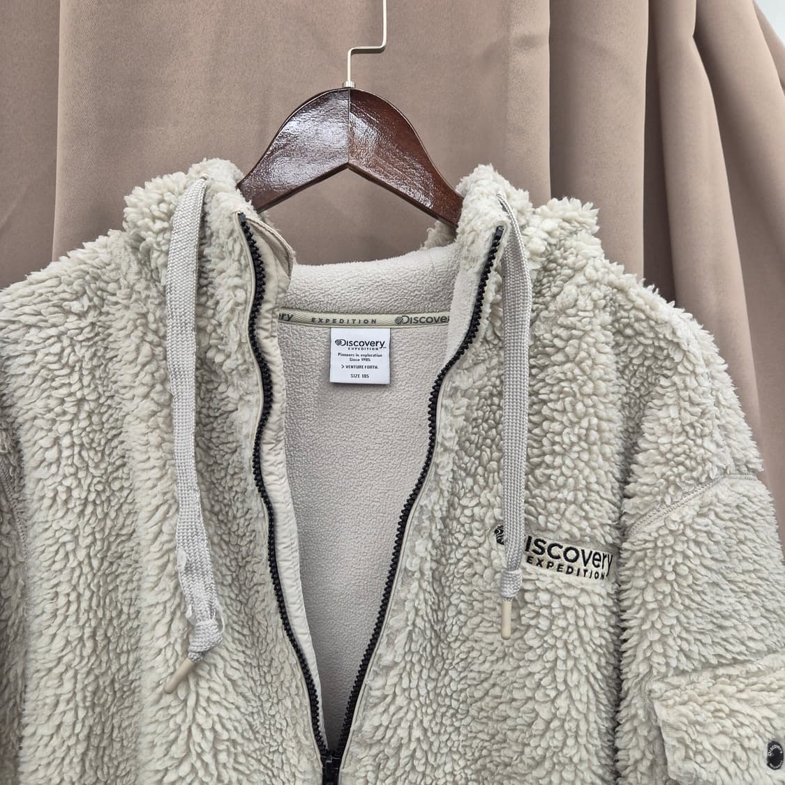 디스커버리 후리스 자켓 아이보리 105 상품이미지2