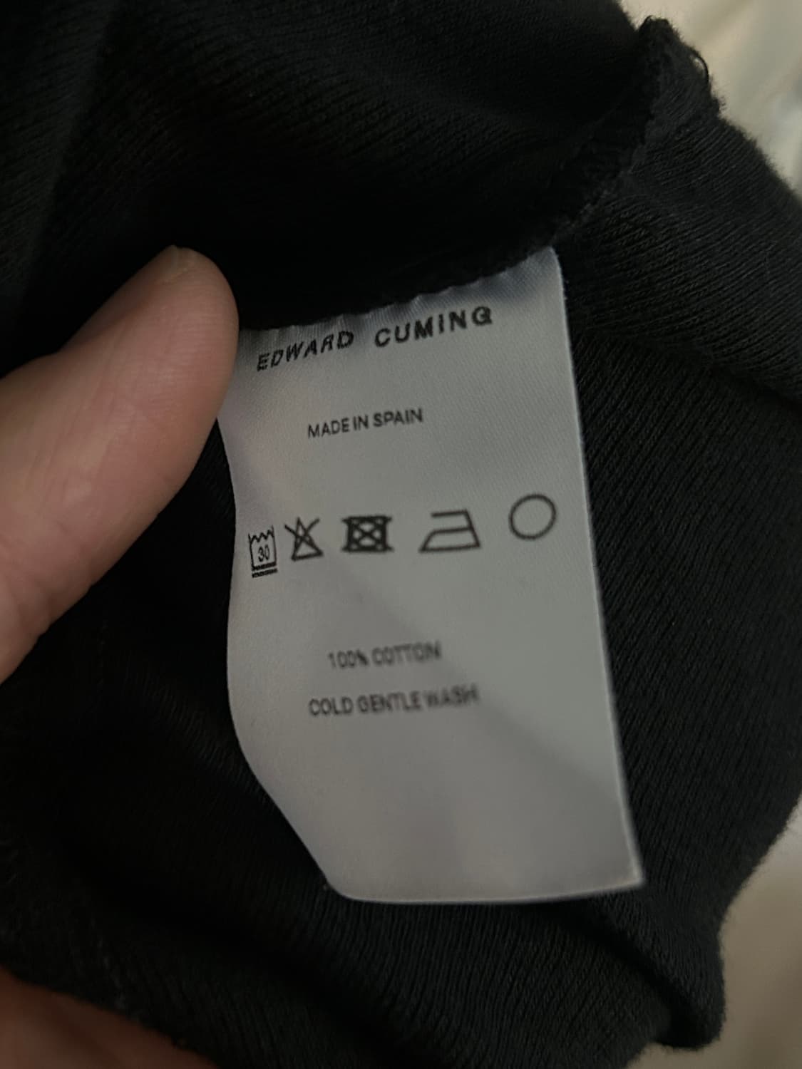 에드워드 커밍 dart long sleeve t-shirt black 상품이미지5