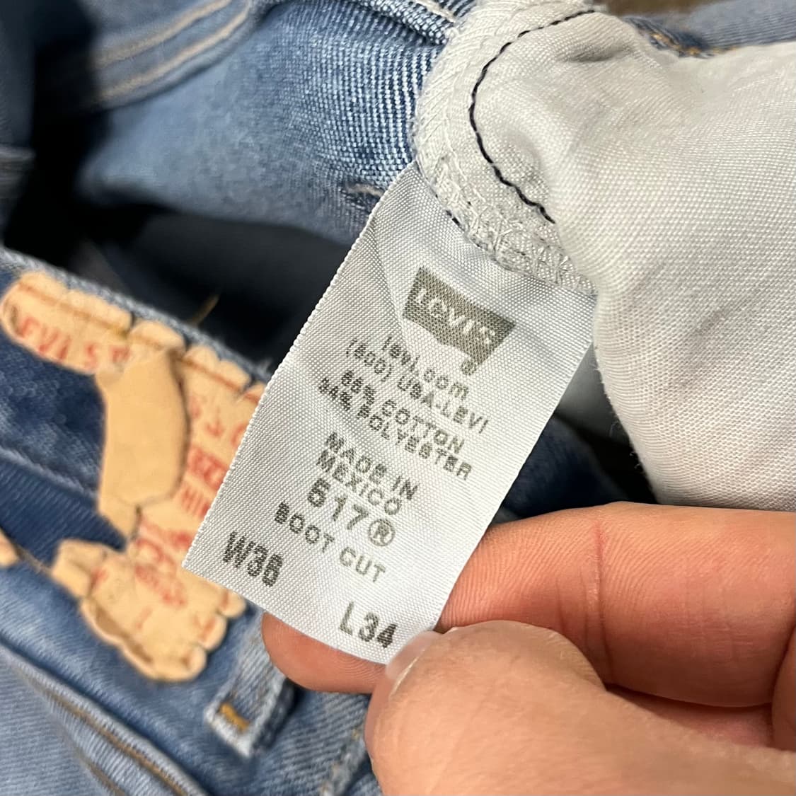 00s Levis517 데님 부츠컷 (33“) 상품이미지5