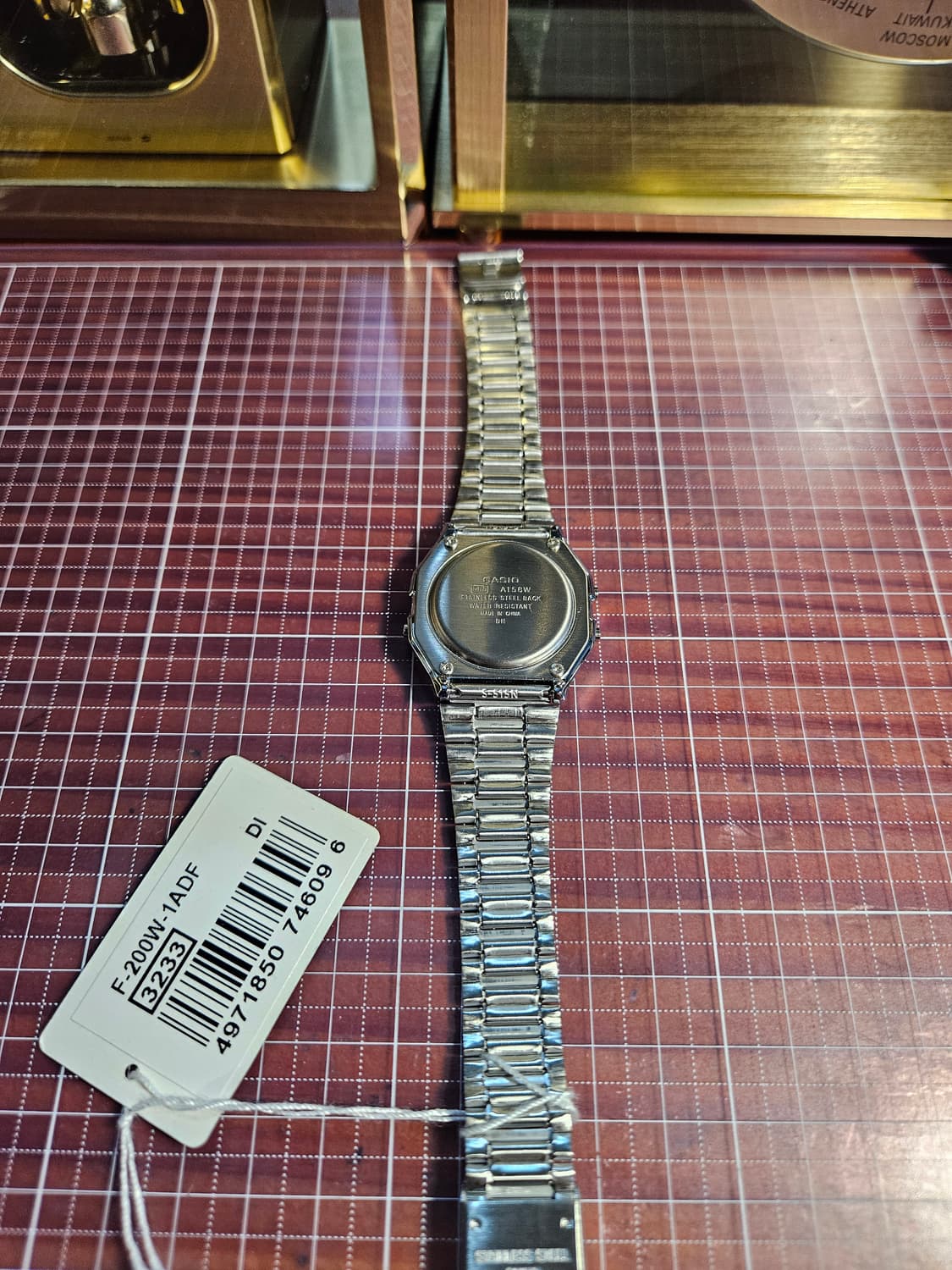 카시오 메탈 시계 A158WA-1Q  오리지널 빈티지, 새제품 상품이미지4