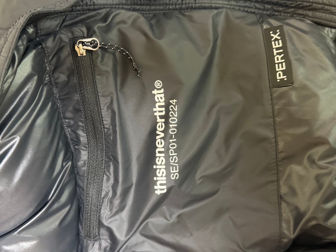 (L)디스이즈네버댓 퍼텍스 다운 패딩 L 블랙 상품이미지5