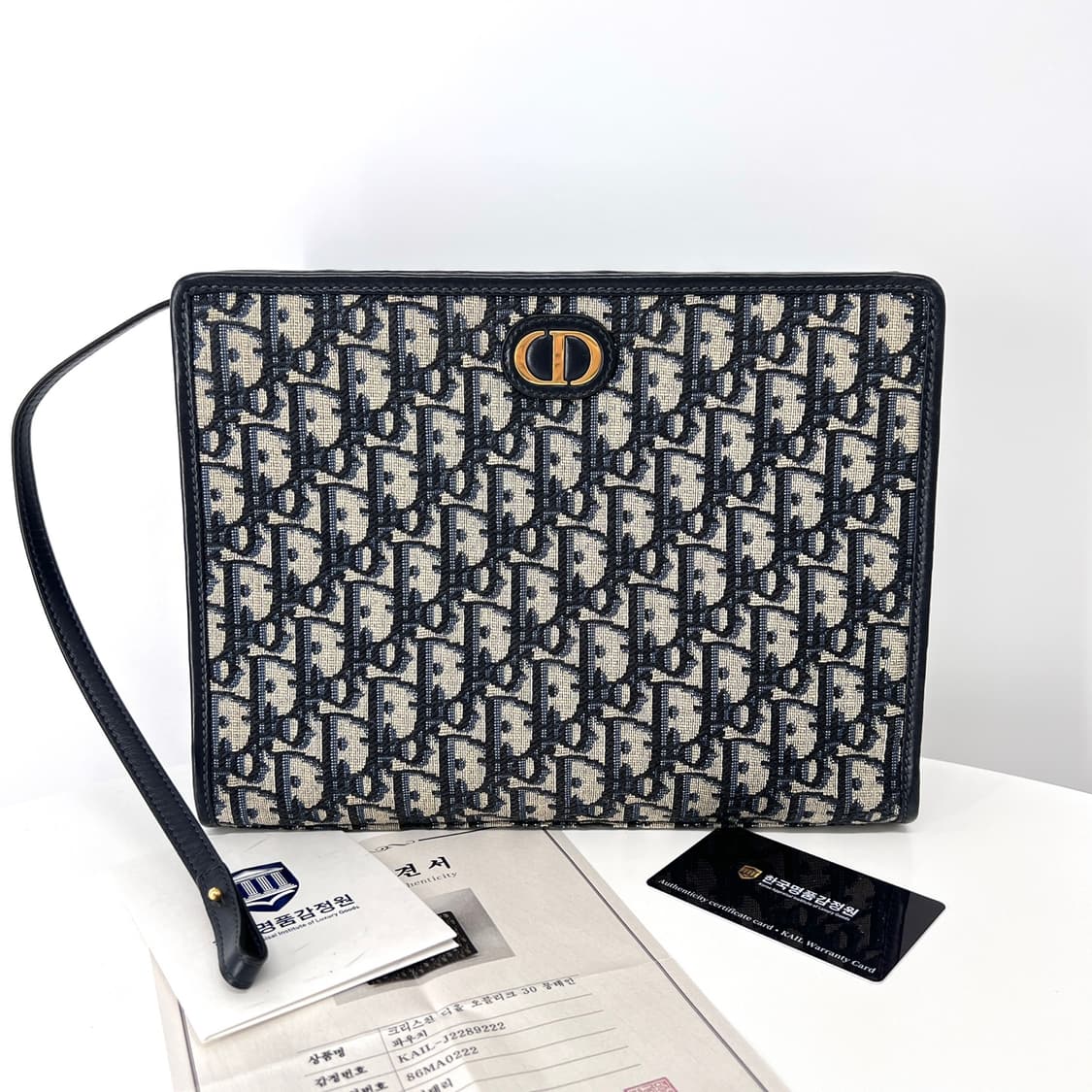 디올 오블리크 30 몽테인 자카드 파우치 클러치백 (S2107UTZQ) 상품이미지1