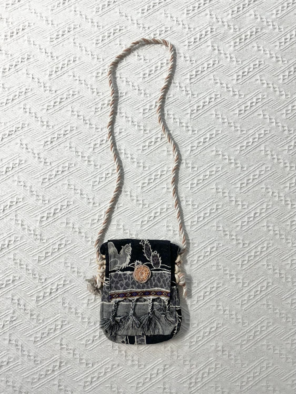 보헤미안 태슬 타이 크로스 백 상품이미지5