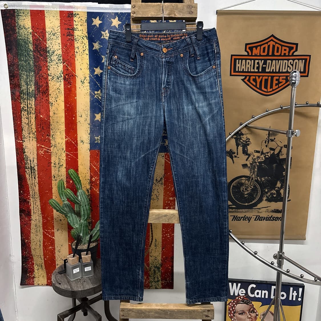 00s 리바이스 웨스턴 재팬라인 카우보이 워싱 데님 진 팬츠 N696 상품이미지1