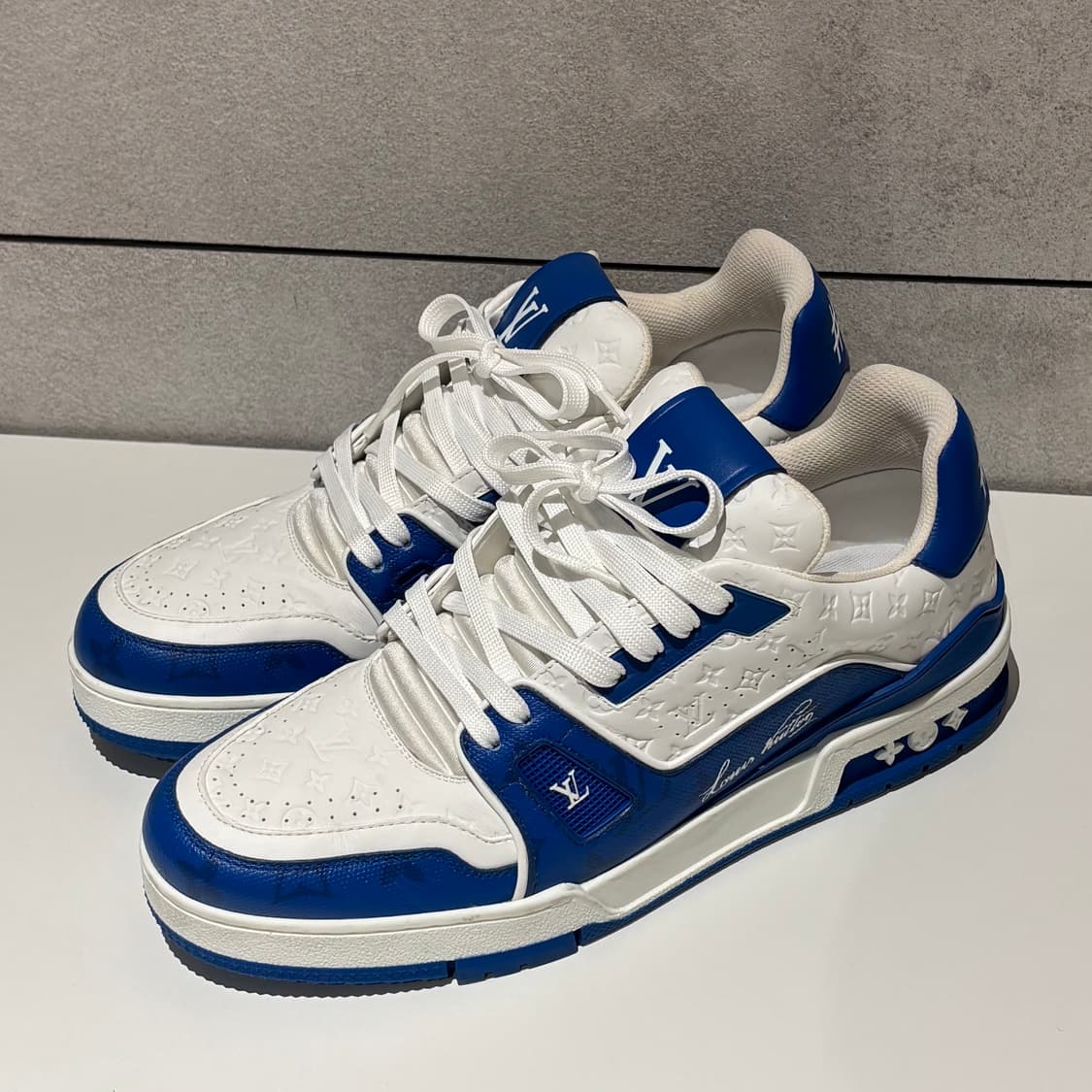 A+ 7사이즈 루이비통 모노그램 트레이너 블루 (260) 상품이미지2