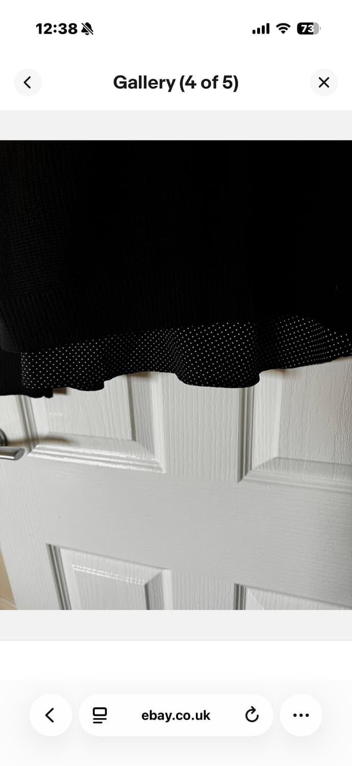 랄프로렌 땡땡이 레이어드 니트 M 상품이미지3