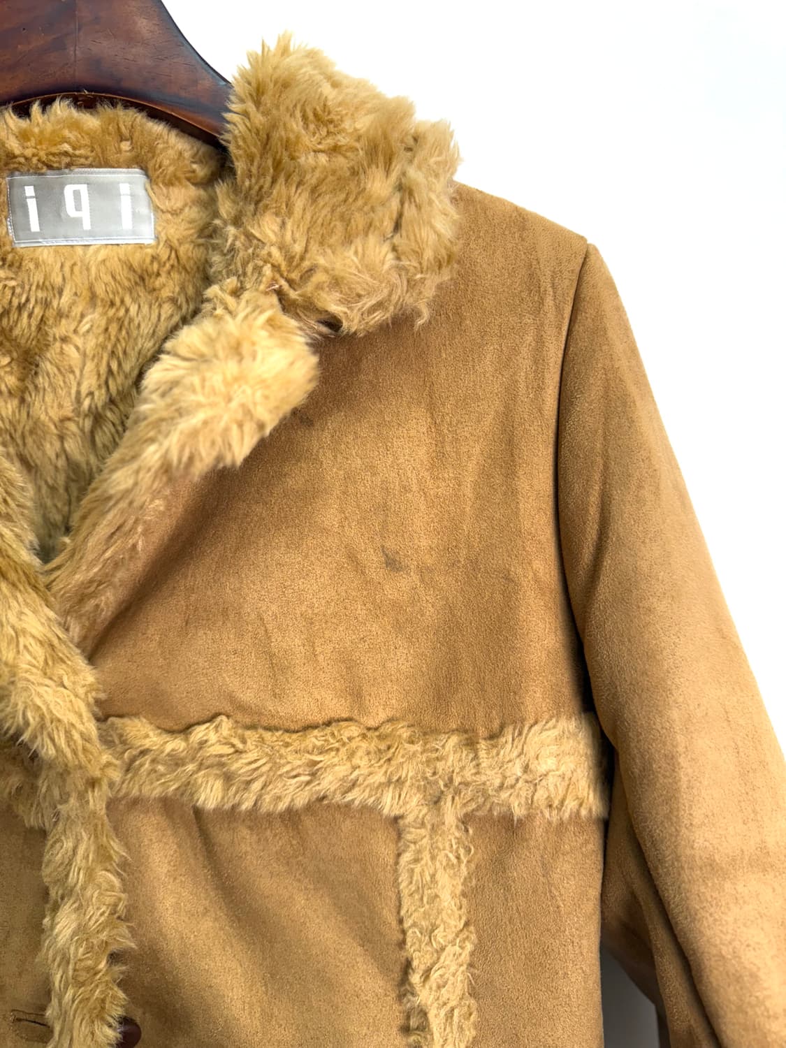 iqi 에코 스웨이드 시어링 코트 상품이미지4