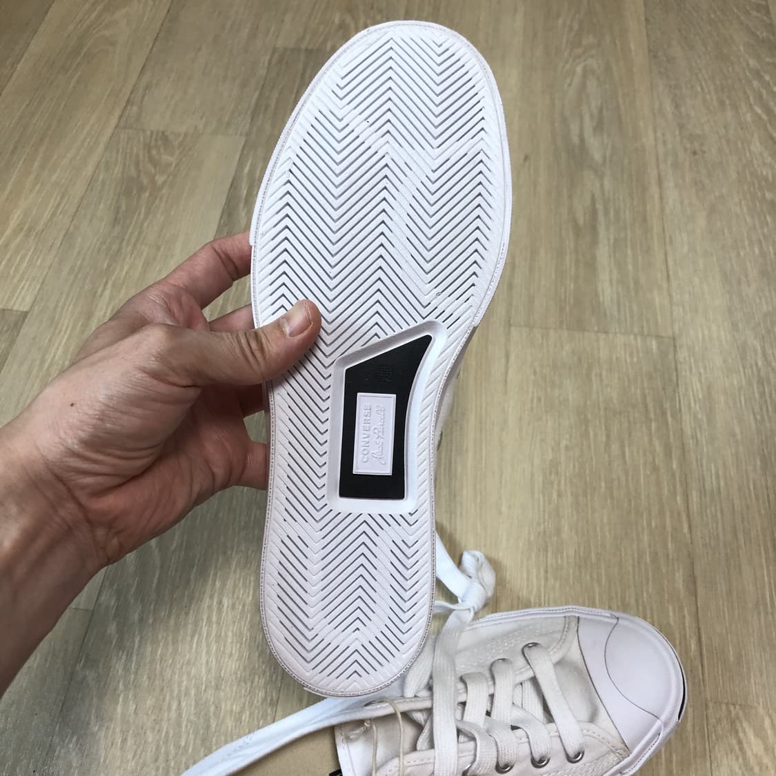 (240) 새상품 컨버스 CONVERSE 잭퍼셀 클래식 화이트 상품이미지9