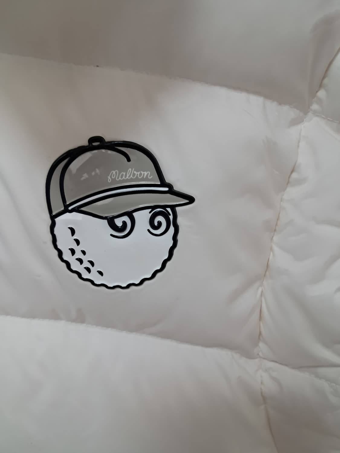 말본 골프 화이트 패딩조끼 상품이미지2