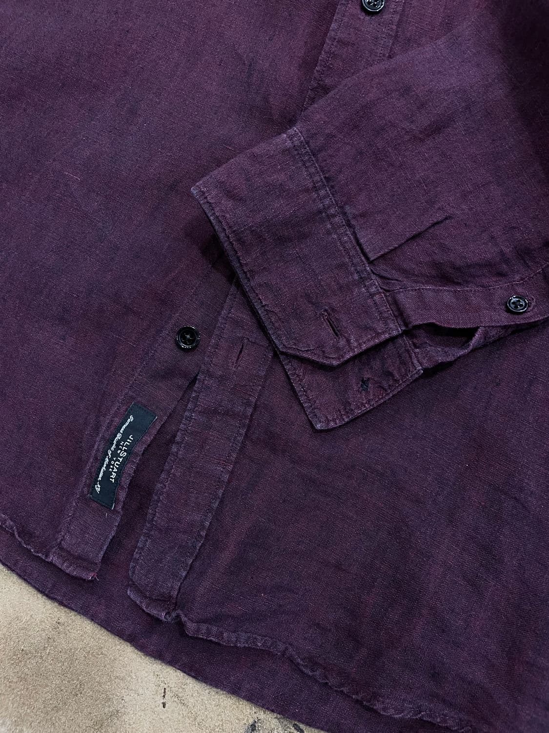 질스튜어트/딥버건디 린넨셔츠(S) 상품이미지4