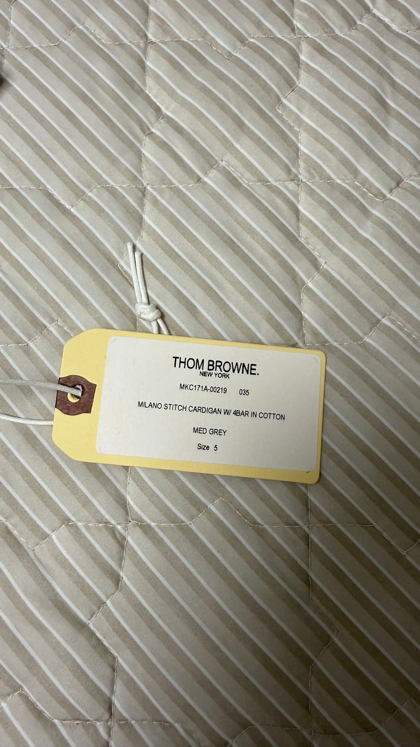 [5] 톰브라운 밀라노스티치 가디건 그레이 상품이미지6