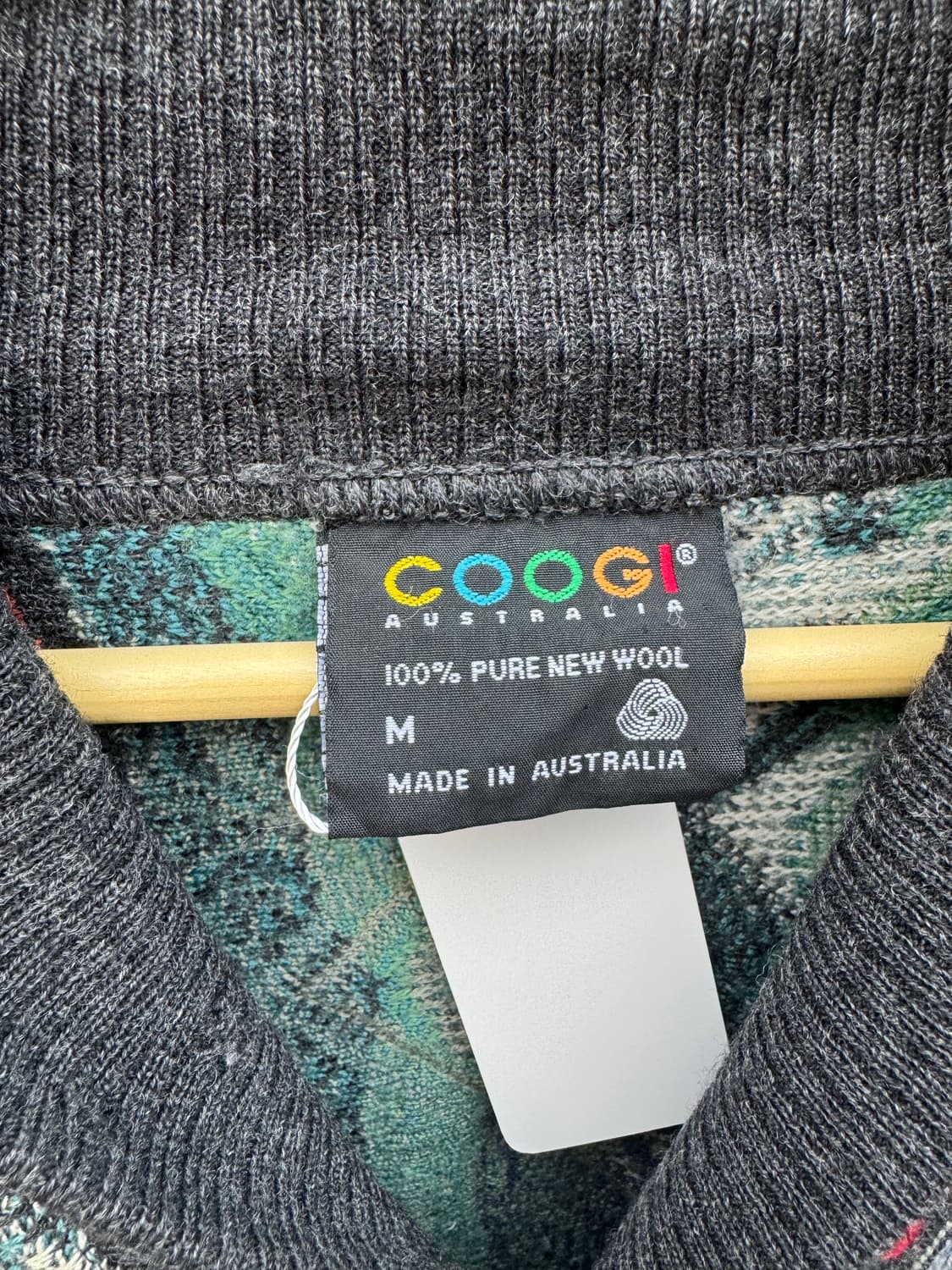 Coogi 쿠기 빈티지 케이블 핸드 니트 가디건 m 상품이미지5