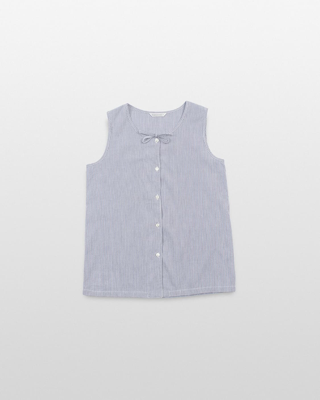 GARCONNE Stripe Sleeveless Ribbon Blouse 상품이미지1