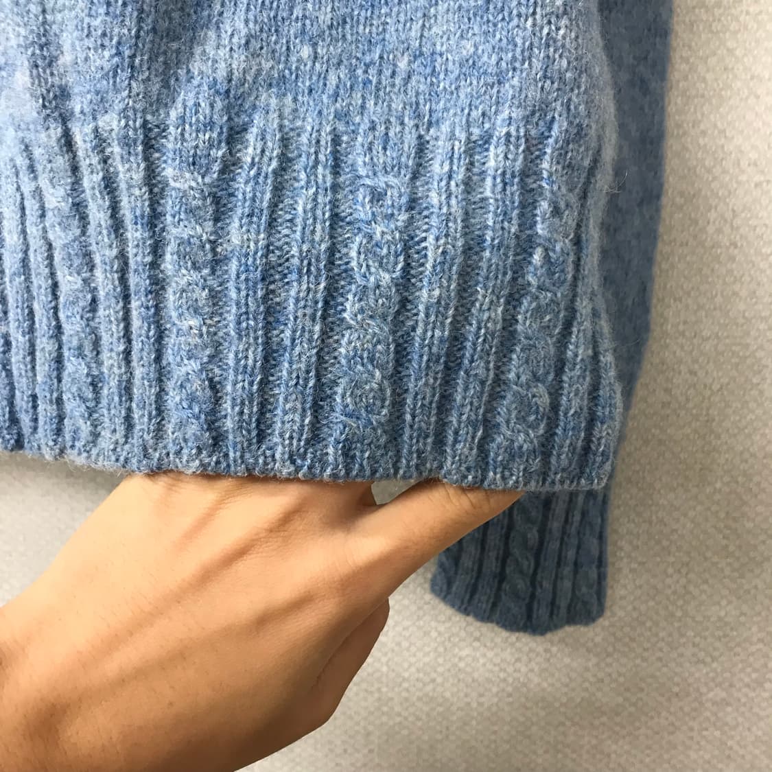 ATELIER SAB blue knit 블루 라운드 니트 상품이미지5