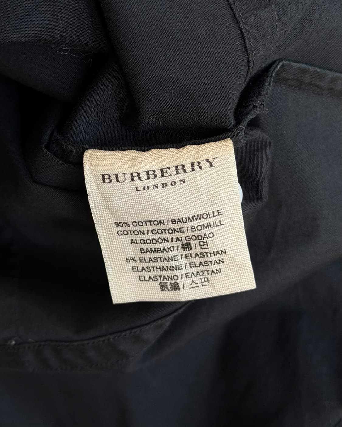 BURBERRY women's black crop shirt 상품이미지9