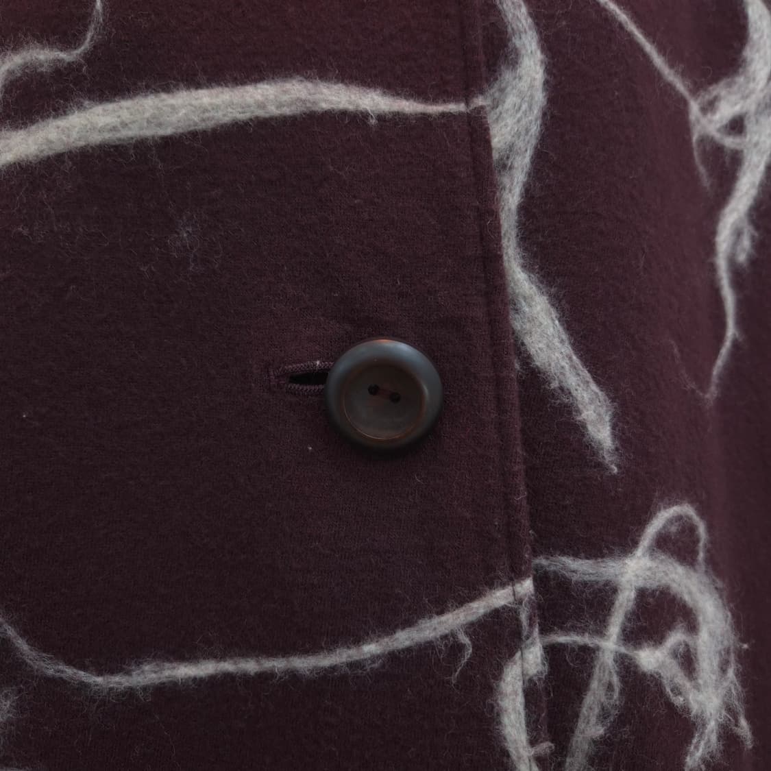 울 100% 와인 브라운 아트워크 자켓 상품이미지6