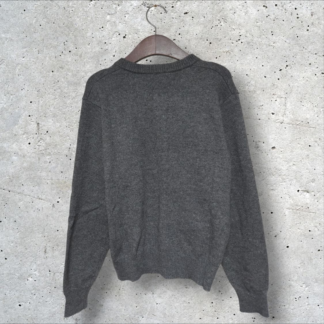 단톤 크루넥 니트 가디건 차콜 (95/M) 상품이미지7