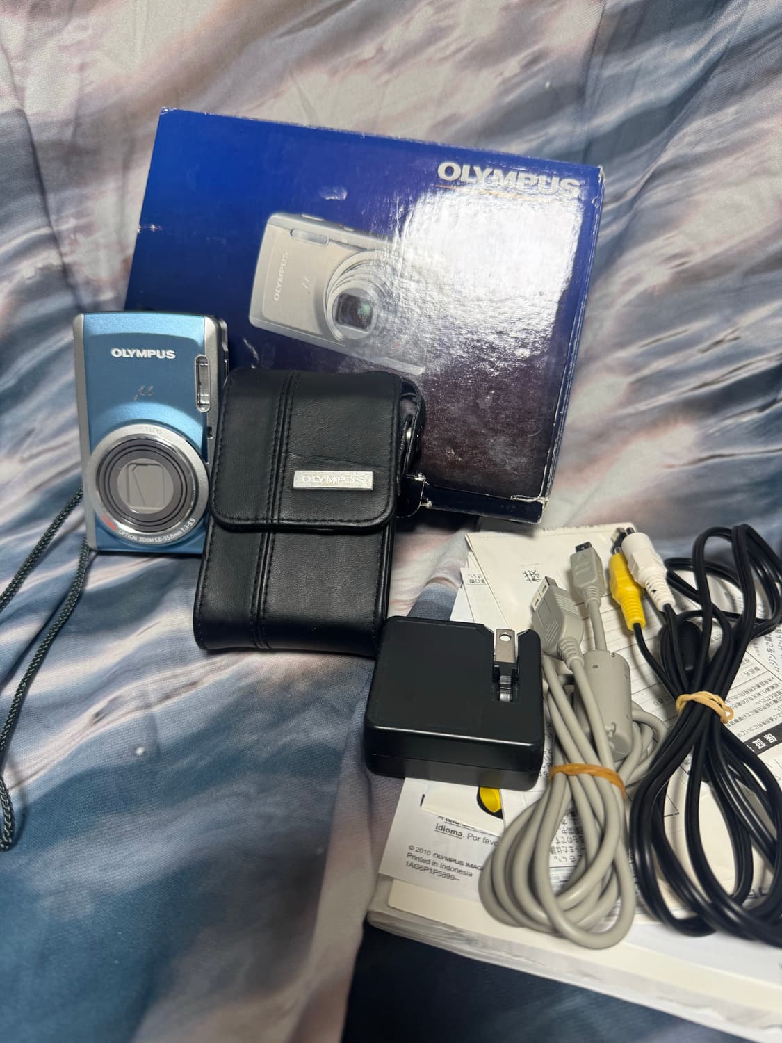 올림푸스 뮤 7040 블루 카메라 풀박 미품✨ 상품이미지1