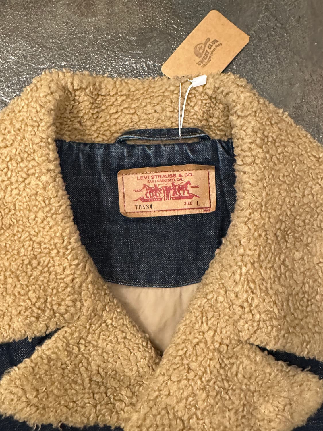 리바이스 70534 데님 쉐르파 자켓 L 상품이미지4